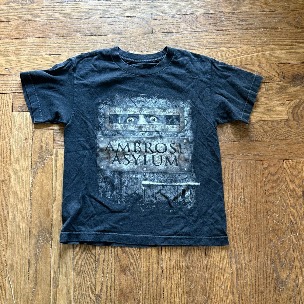 WWE Dean Ambrose Ambrose Asylum Graphic T-Shirt Black Youth Medium 2015